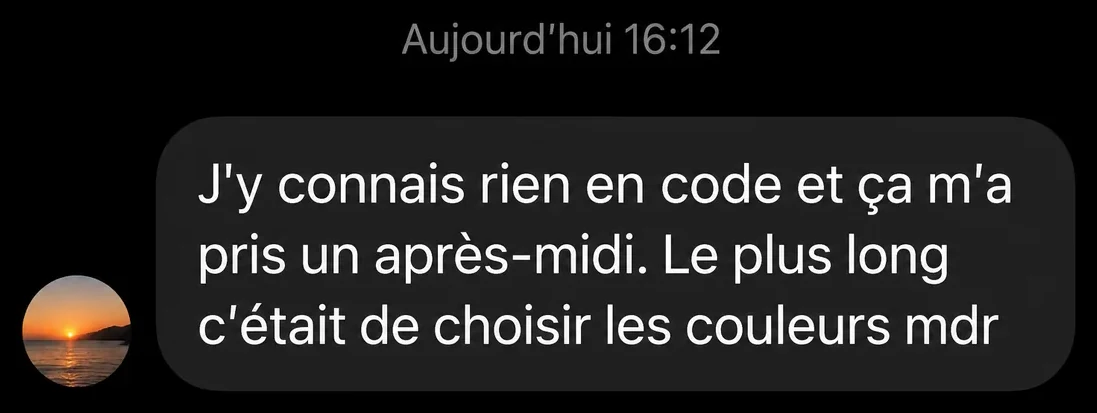 Message d’un élève : sa carte en un après-midi
